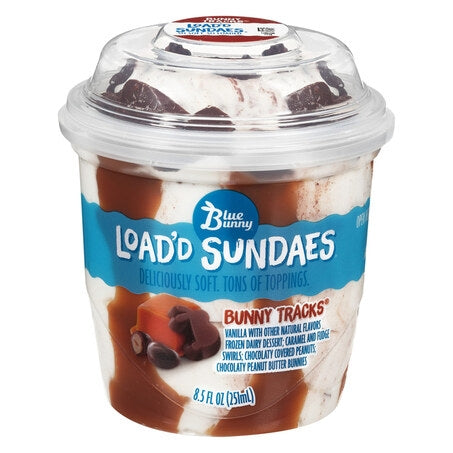 Wholesale Blue Bunny Case Bunny Tracks Loaded Ice Cream Sundae- Bulk