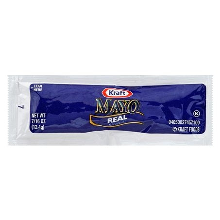 Wholesale Kraft Case Mayonnaise Single Serve Packets- Bulk