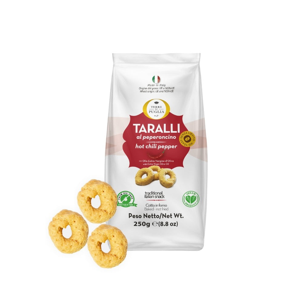 Wholesale Terre Di Puglia Case Taralli Moderni With Chili Pepper- Bulk