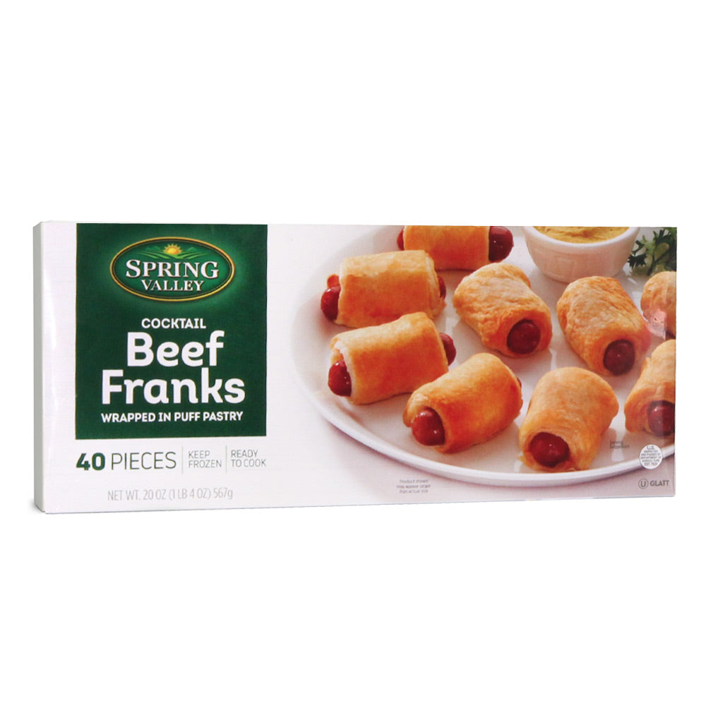 Wholesale Spring Valley Beef Franks In Puff Pastry | 20 oz- Bulk