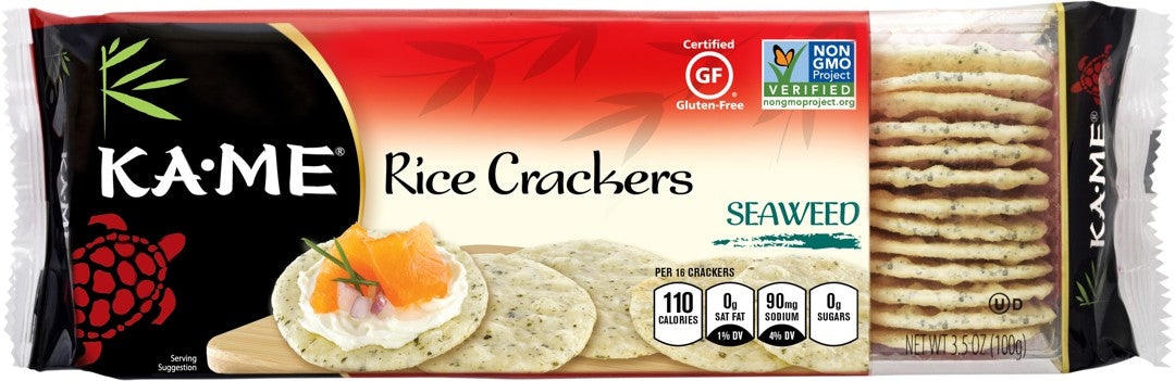 Wholesale Kame Rice Crackers Seaweed- Bulk
