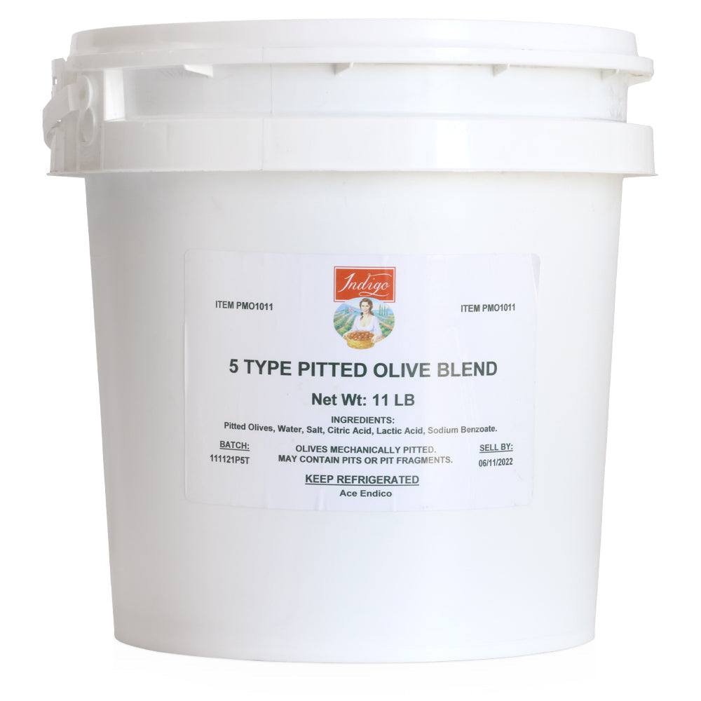 Wholesale Indigo Case Mixed 5 Type Pitted Olive Blend- Bulk
