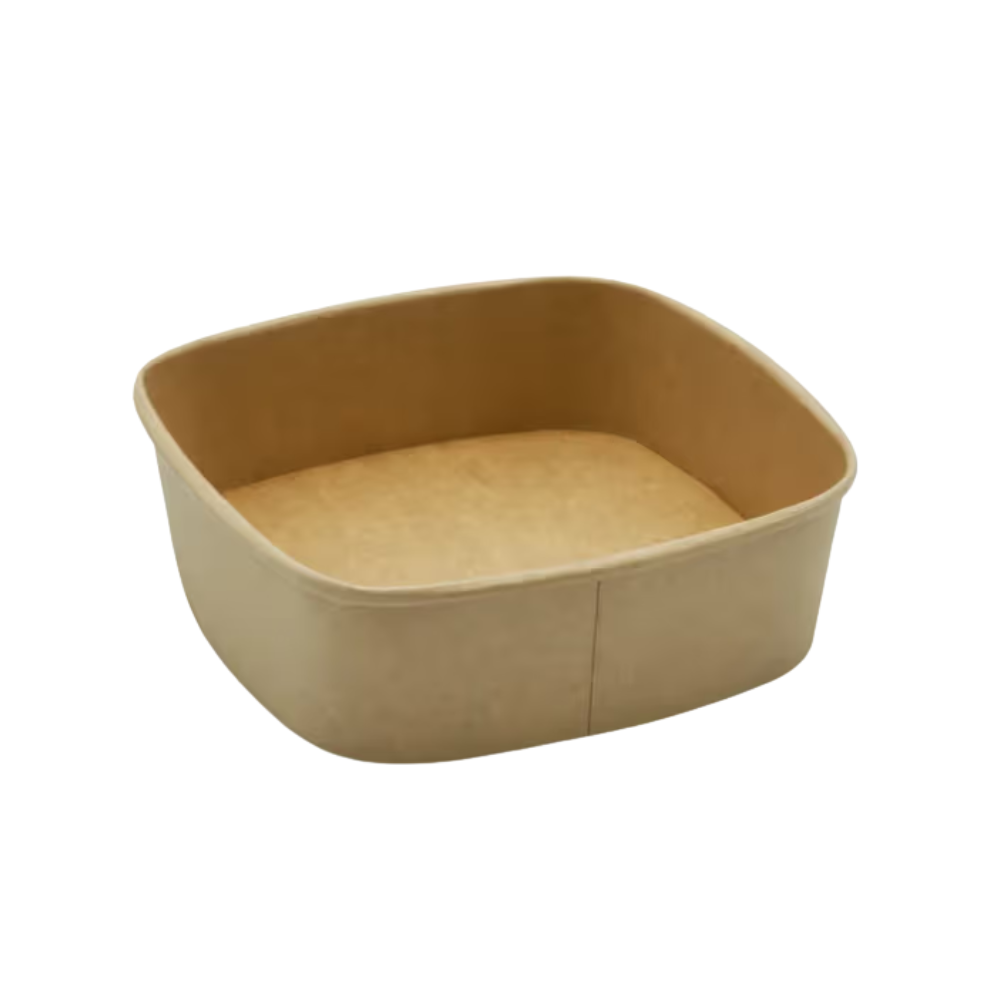 Wholesale Sabert Case 24Oz Square Kraft Bowl- Bulk
