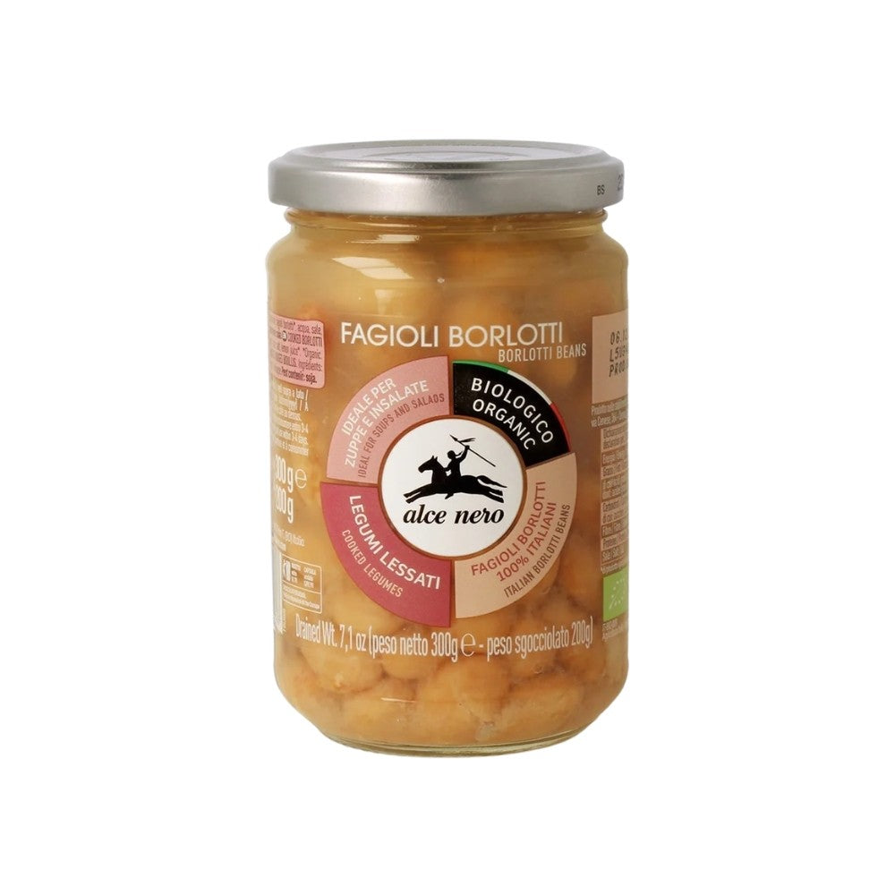 Wholesale Alce Nero Case Organic Cooked Borlotti Beans- Bulk