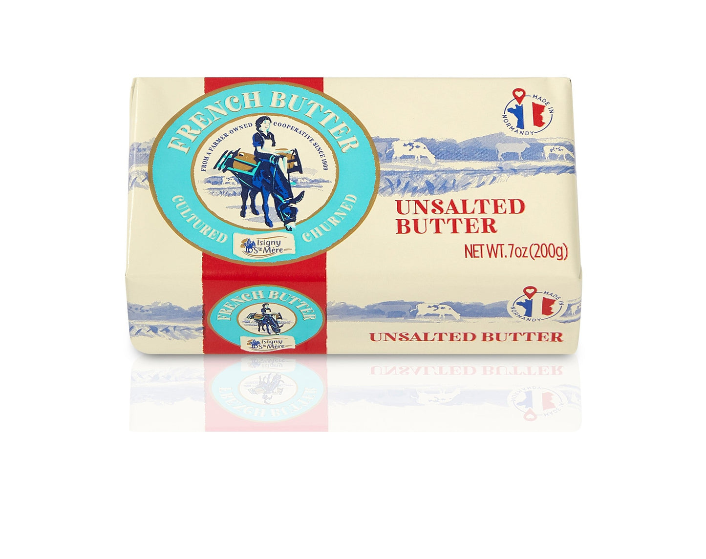 Wholesale Isigny Butter Bar Unsalted 200G- Bulk