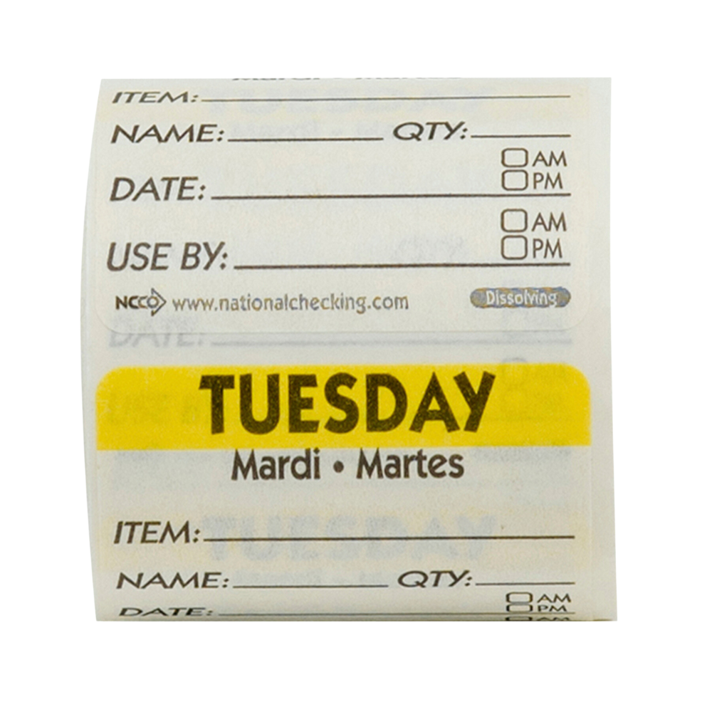 Wholesale Ncco Case Labels Dissolvable Tuesday- Bulk