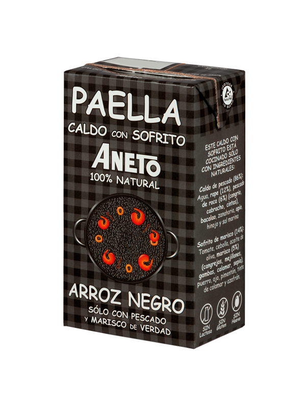 Wholesale Aneto Cuttlefish Ink Paella Base- Bulk