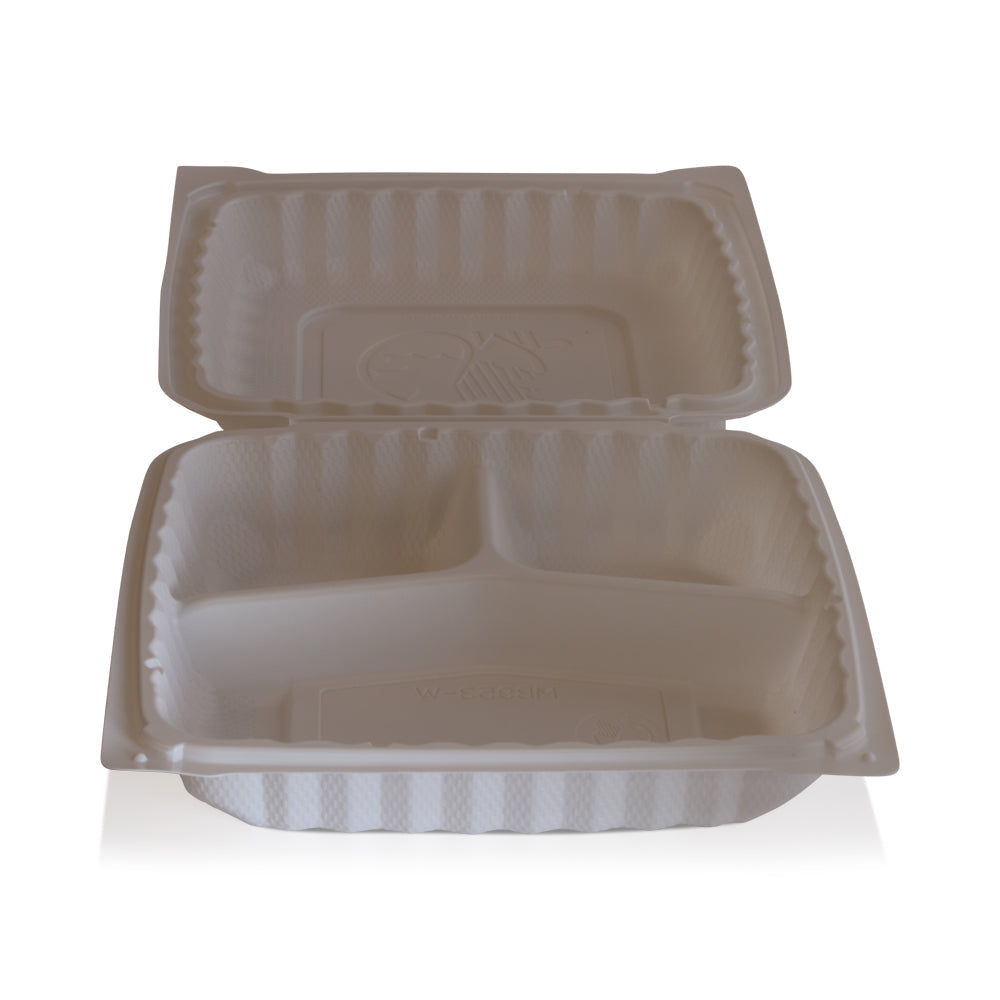 Wholesale Eco Friendly Case 9X9X3 Hinged Container- Bulk