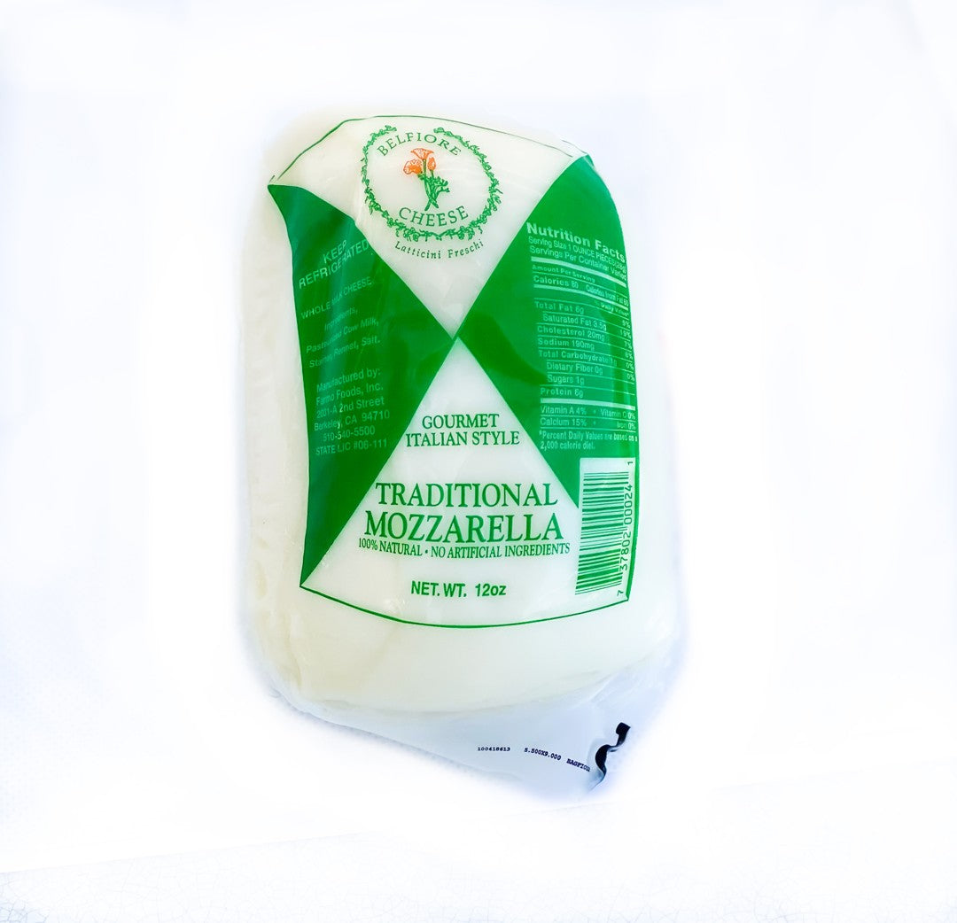 Wholesale Belfiore Mozzarella Trad. 12Oz- Bulk