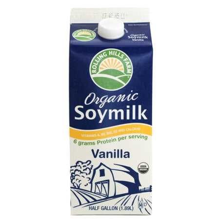Wholesale Rolling Hill Case Organic Vanilla Soy Milk- Bulk