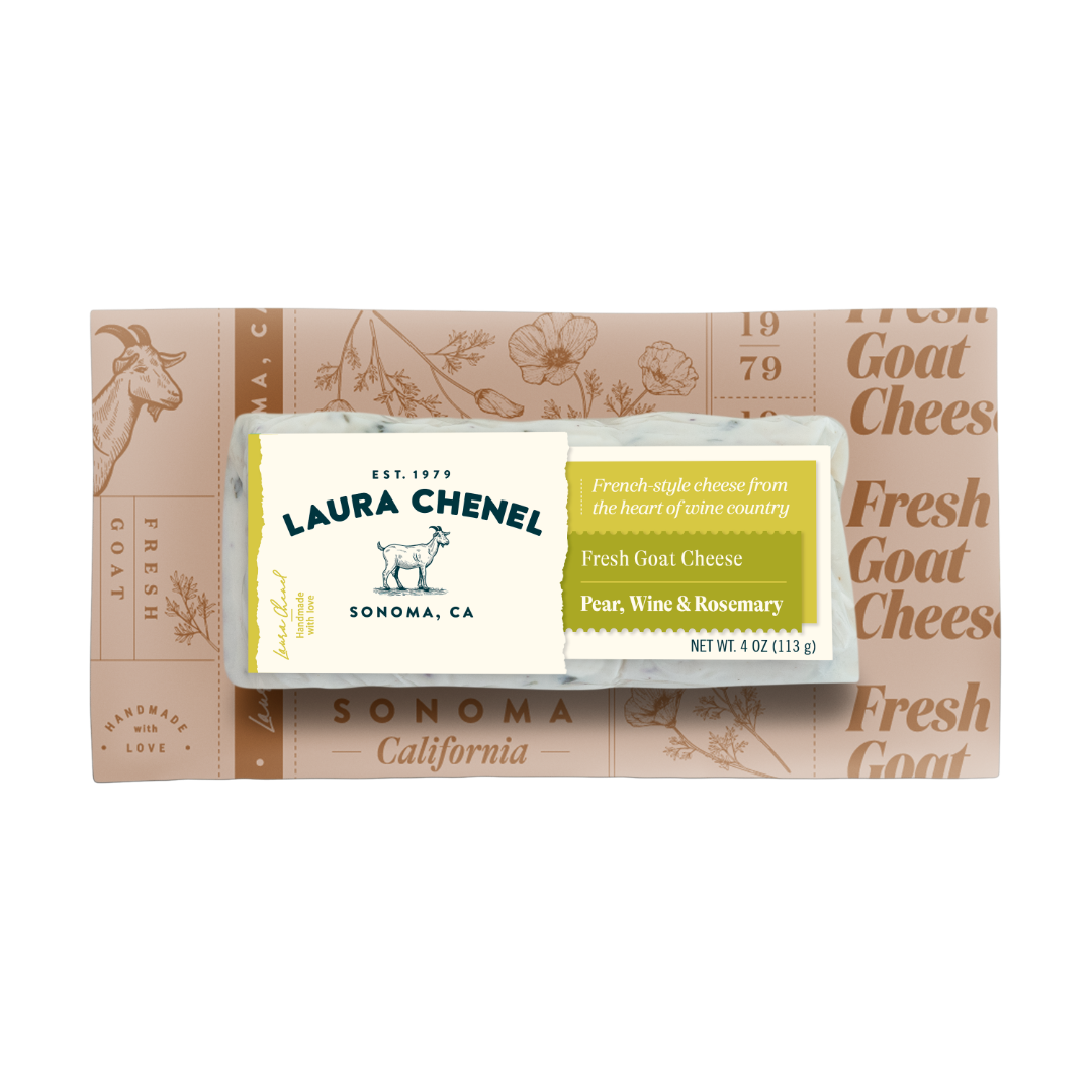 Wholesale Laura Chenel Goat Pearwine/Rsmry4Oz- Bulk