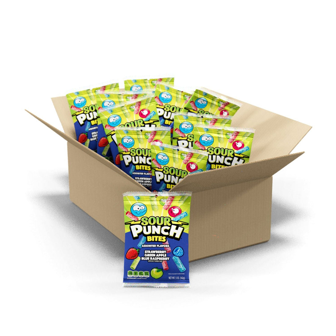 Wholesale Sour Punch Bites Assorted Flavors 5 Oz- Bulk