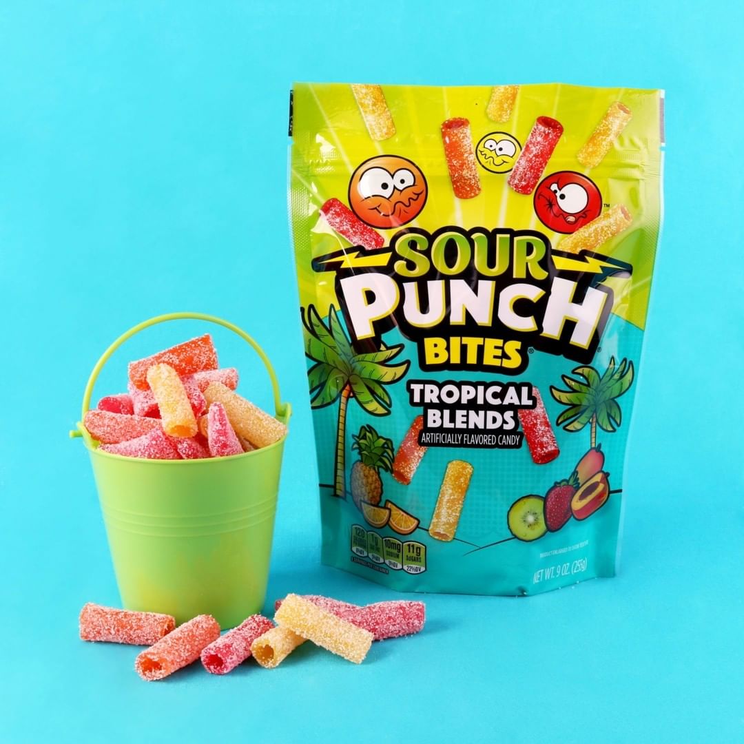 Wholesale Sour Punch Bites® Tropical Blends 9oz- Bulk