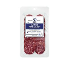 Wholesale Brooklyn Cured Smoked Beef Salami Sliced 3 Oz- Bulk