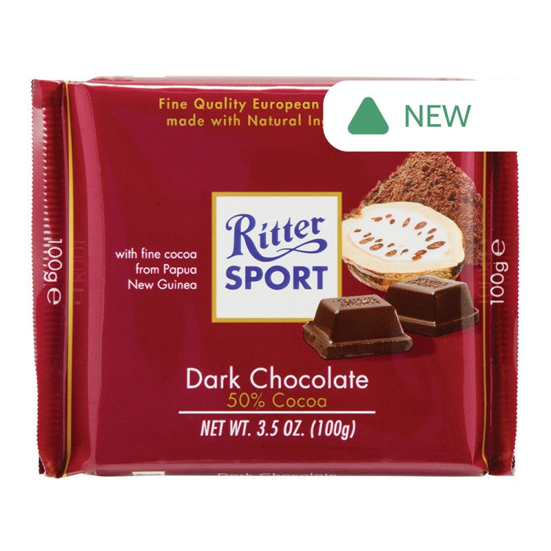 Wholesale Ritter Sport 50% Dark Chocolate 3.5 Oz Bar- Bulk