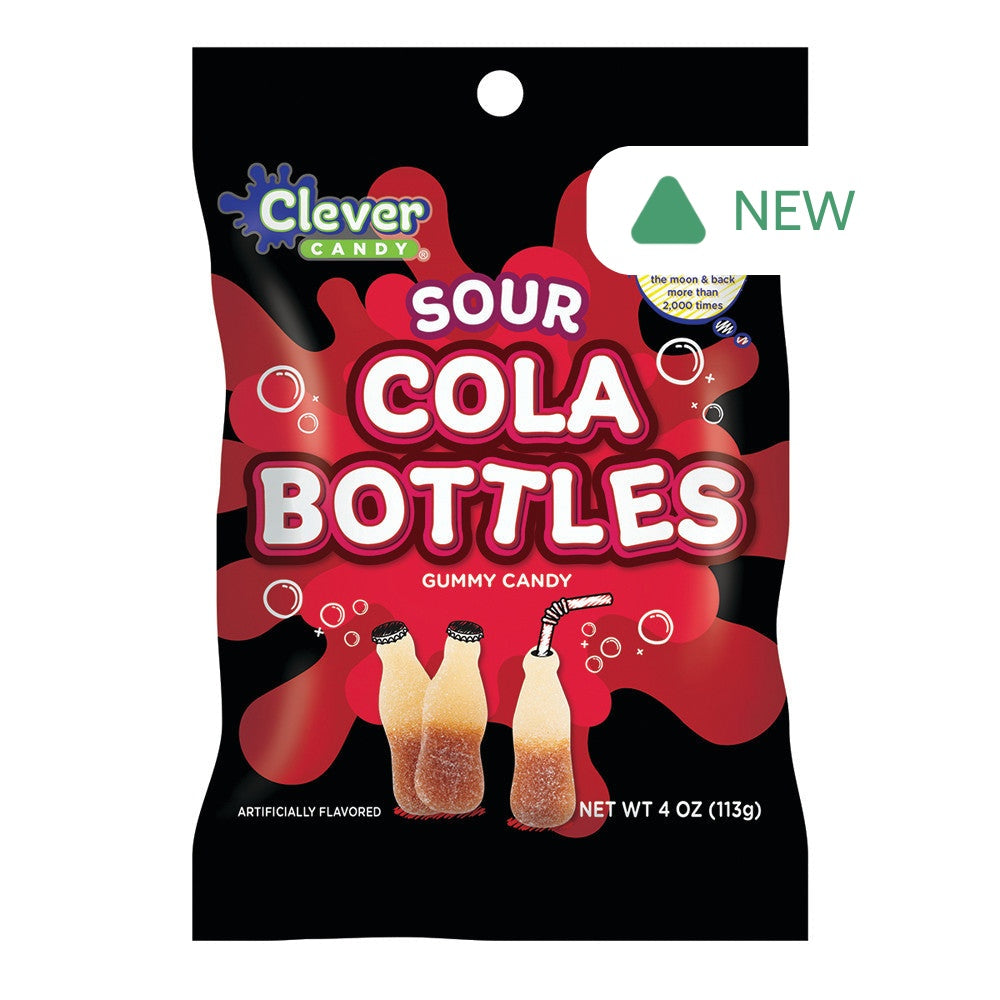 Wholesale Müttenberg Candy Sour Cola Bottles 4 Oz Peg Bag- Bulk
