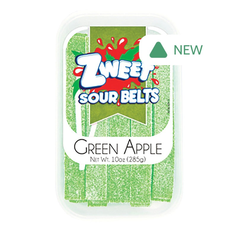 Wholesale Zweet Green Apple Sour Belts 10 Oz Tub *Sf Dc Only*- Bulk