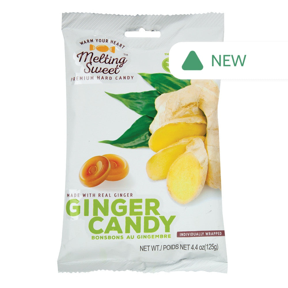 Wholesale Melting Sweet Hard Candy Ginger 4.4 Oz Bag- Bulk