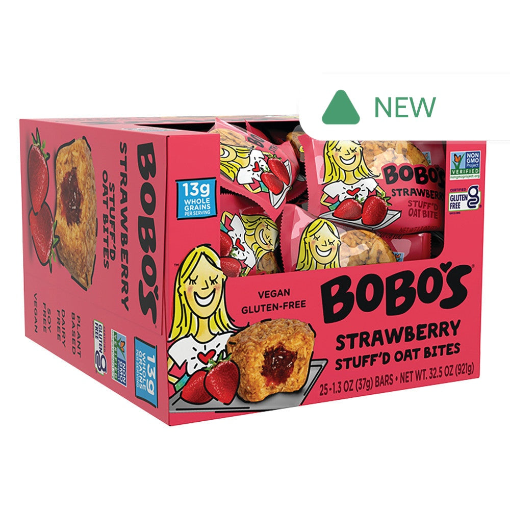 Wholesale Bobo'S Strawberry Stuff'D Bites 1.3 Oz- Bulk