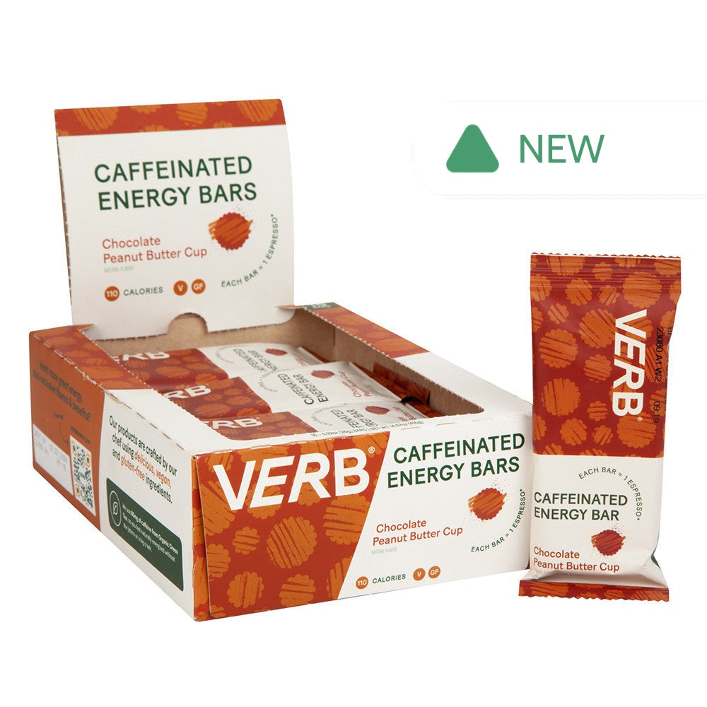 Wholesale Verb Chocolate Peanut Butter Cup Energy Bars .92 Oz- Bulk