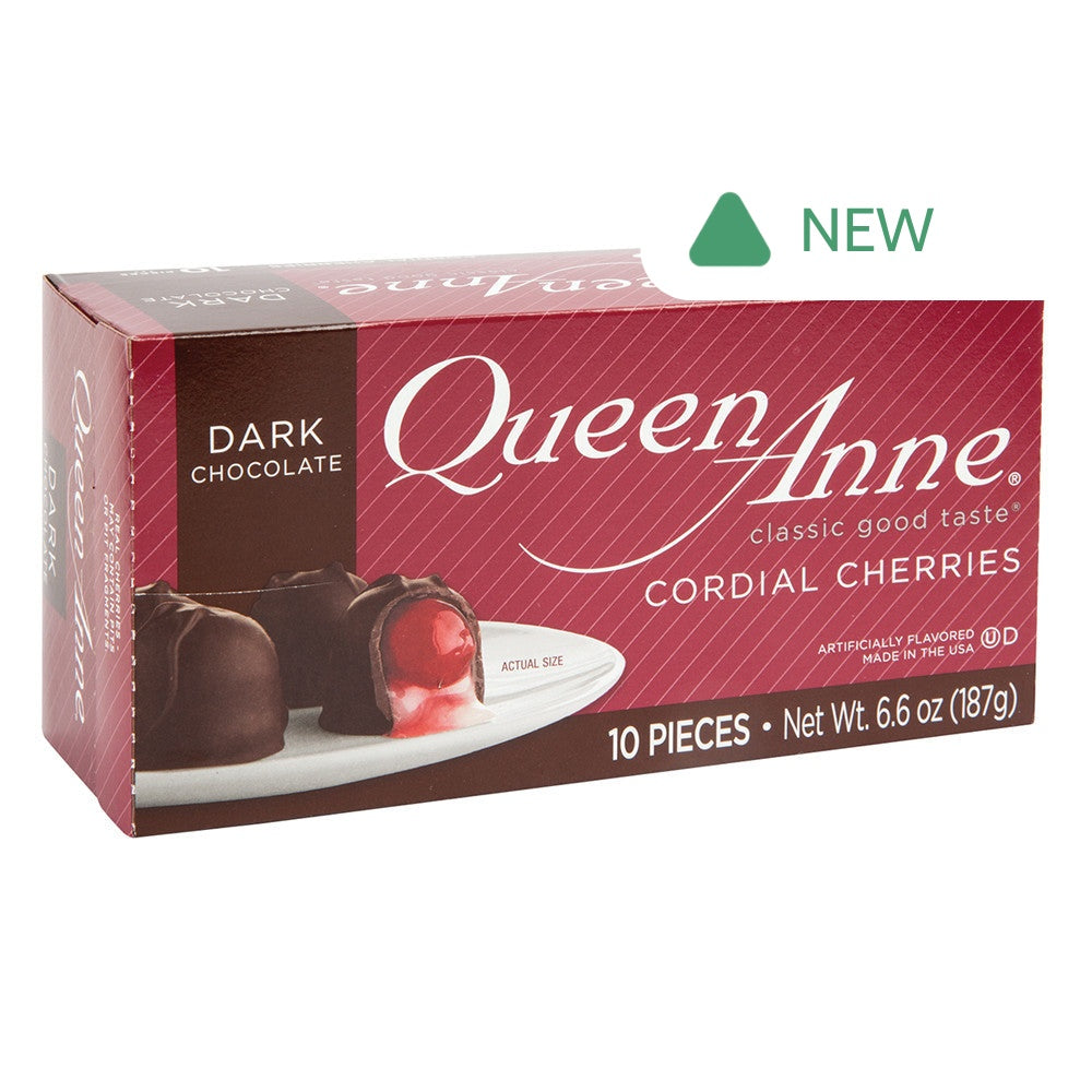Wholesale Queen Anne Dark Chocolate Cherry Cordials 6.6 Oz Box- Bulk