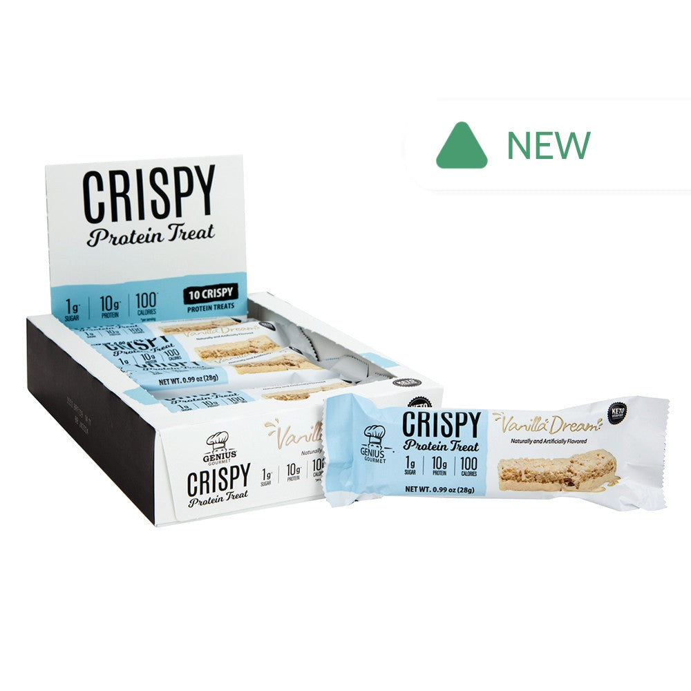 Wholesale Genius Gourmet Protein Bar Vanilla Dream 0.99 Oz Bar- Bulk