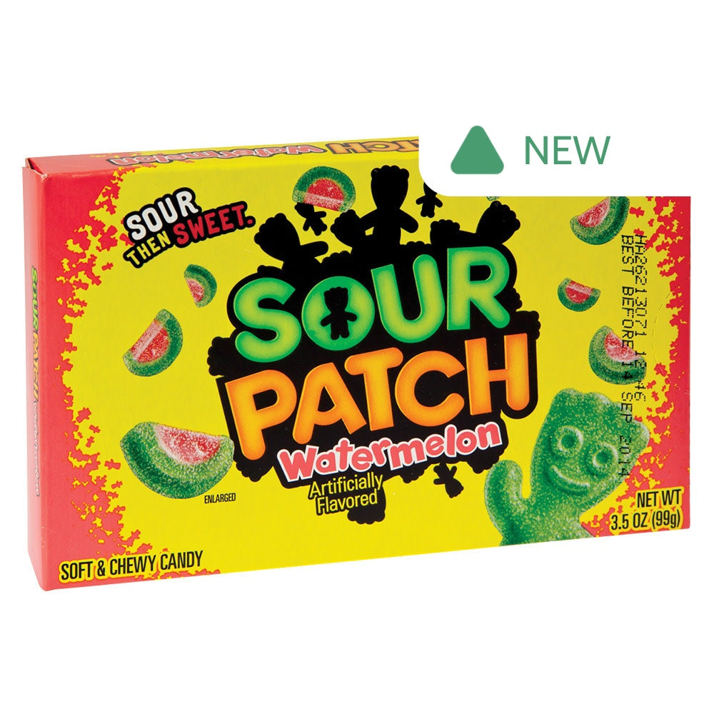 Wholesale Sour Patch Green Rind Watermelon 3.5 Oz Theater Box- Bulk