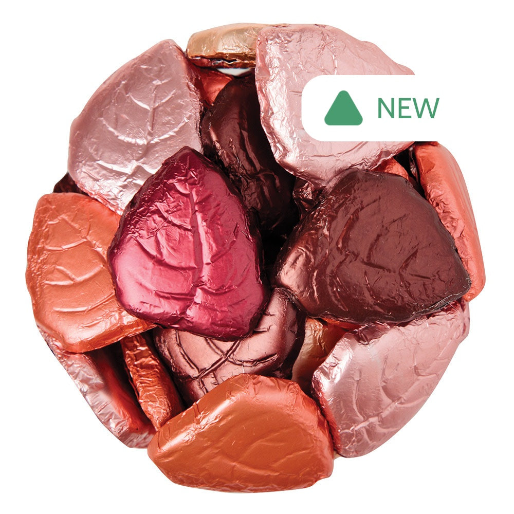 Wholesale Madelaine Dark Chocolate Foiled Leaves- Bulk