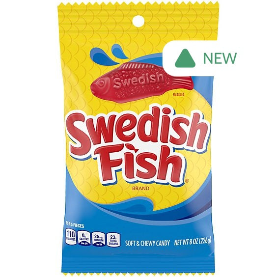Wholesale Swedish Fish 8 Oz Peg Bag- Bulk