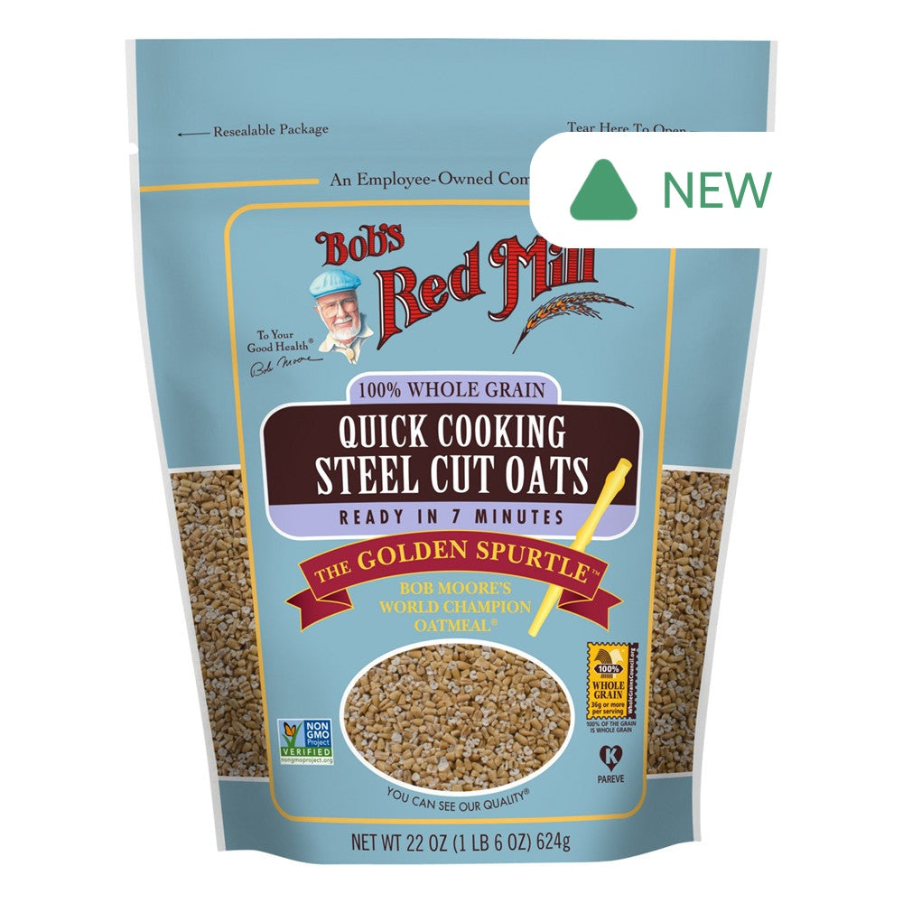 Wholesale Bob'S Red Mill Quick Cooking Steel Cut Oats 22 Oz Pouch- Bulk