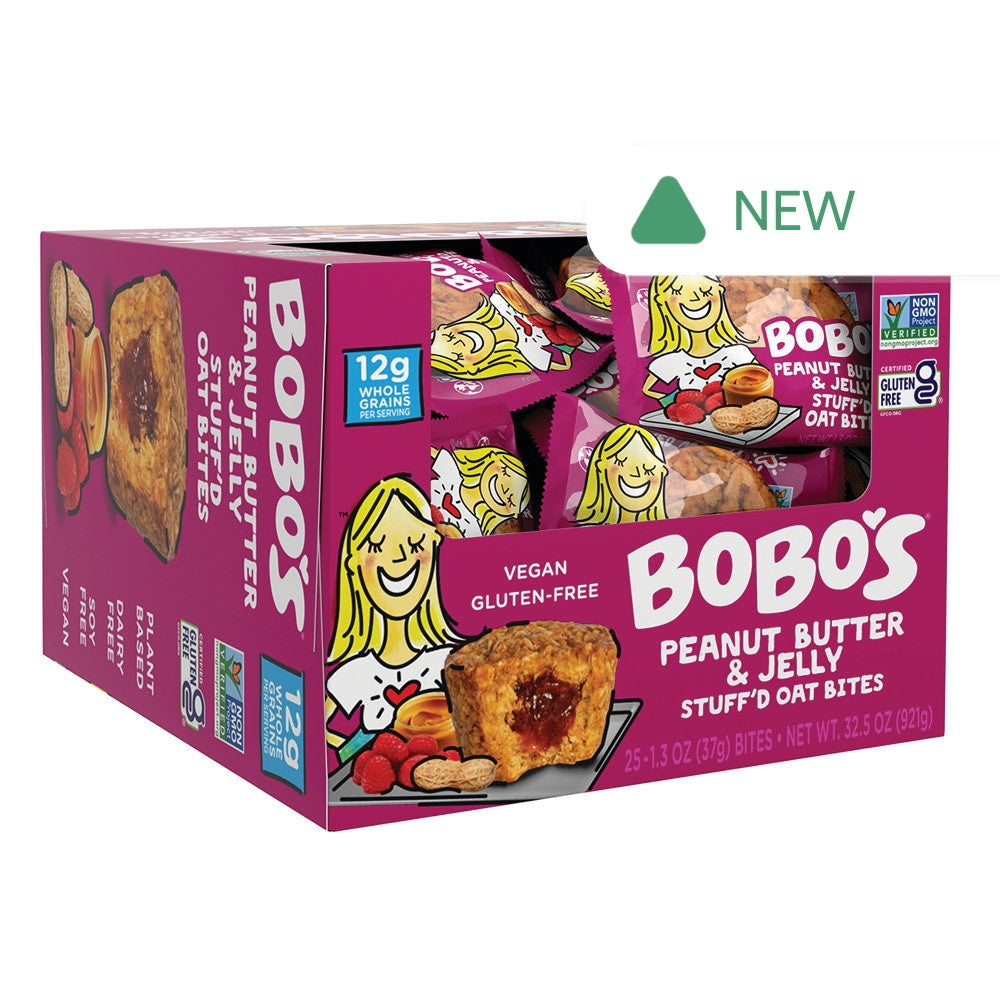 Wholesale Bobo'S Peanut Butter & Jelly Stuff'D Bites 1.3 Oz- Bulk