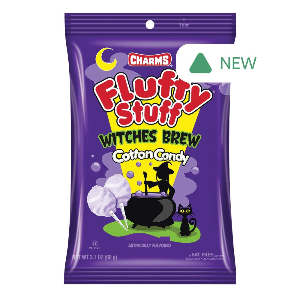Wholesale Fluffy Stuff Witches Brew Cotton Candy 2.1 Oz Peg Bag- Bulk