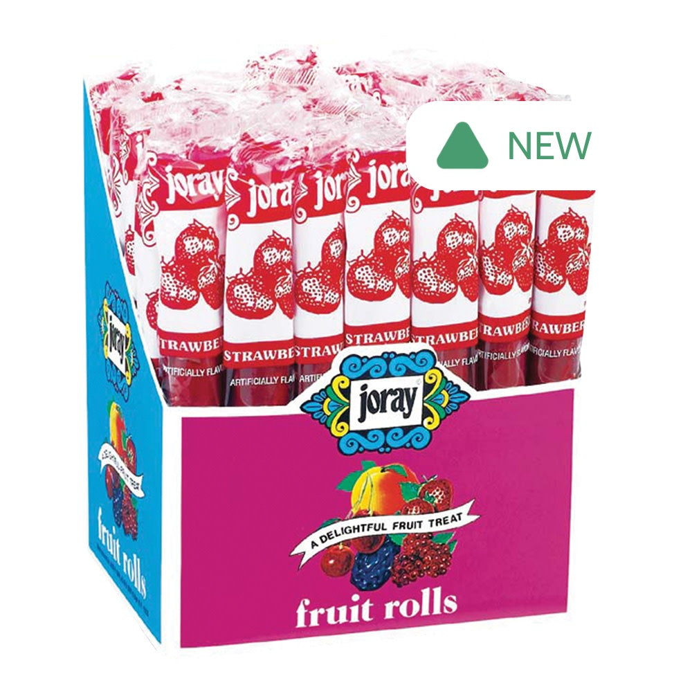 Wholesale Joray Strawberry Fruit Rolls 0.75 Oz- Bulk