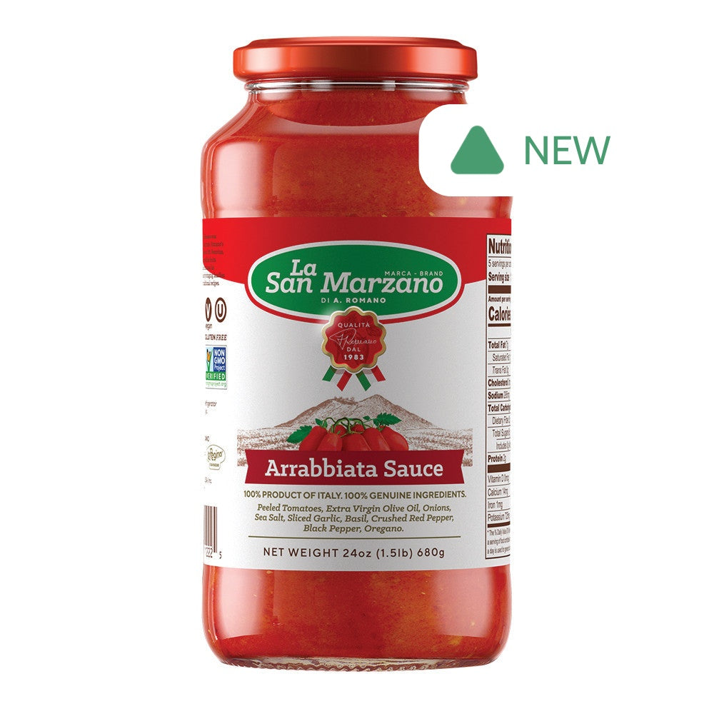 Wholesale La San Marzano Arrabbiata Sauce 24 Oz Jar- Bulk