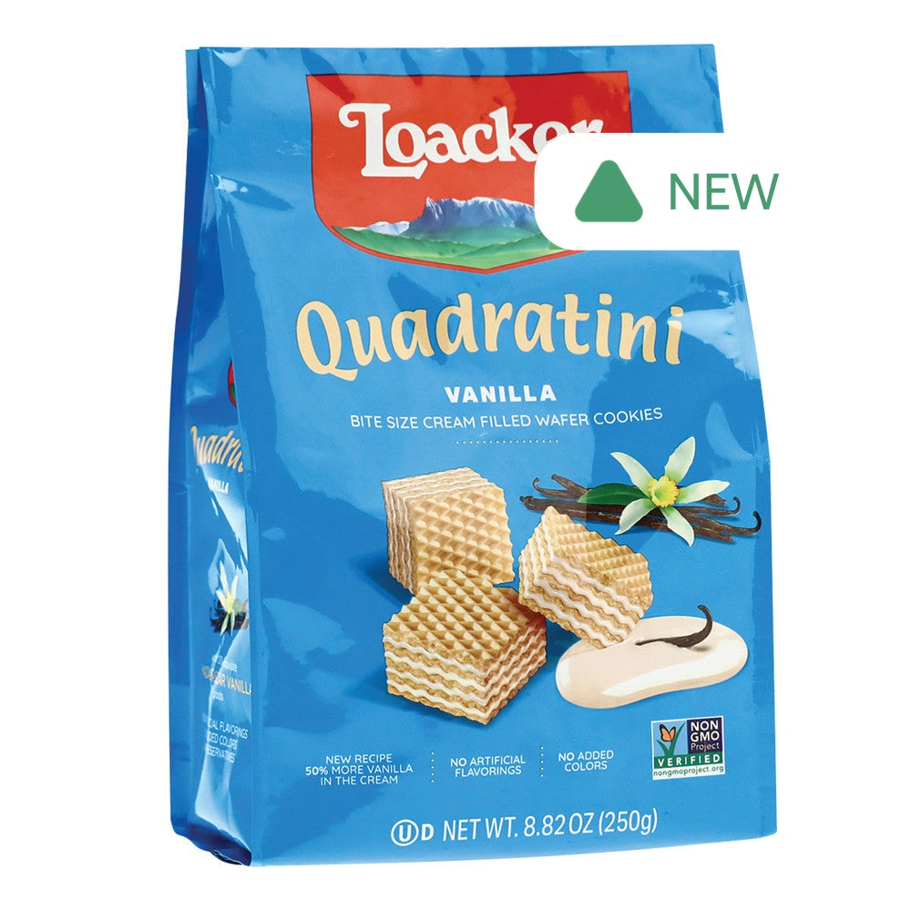 Wholesale Loacker Quadratini Vanilla 8.82 Oz Bag- Bulk