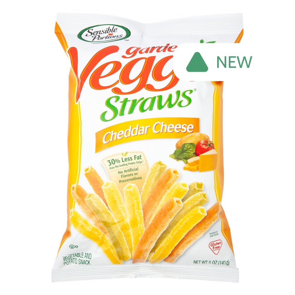 Wholesale Sensible Portions Garden Veggie Straws Cheddar Cheese 5 Oz Bag- Bulk