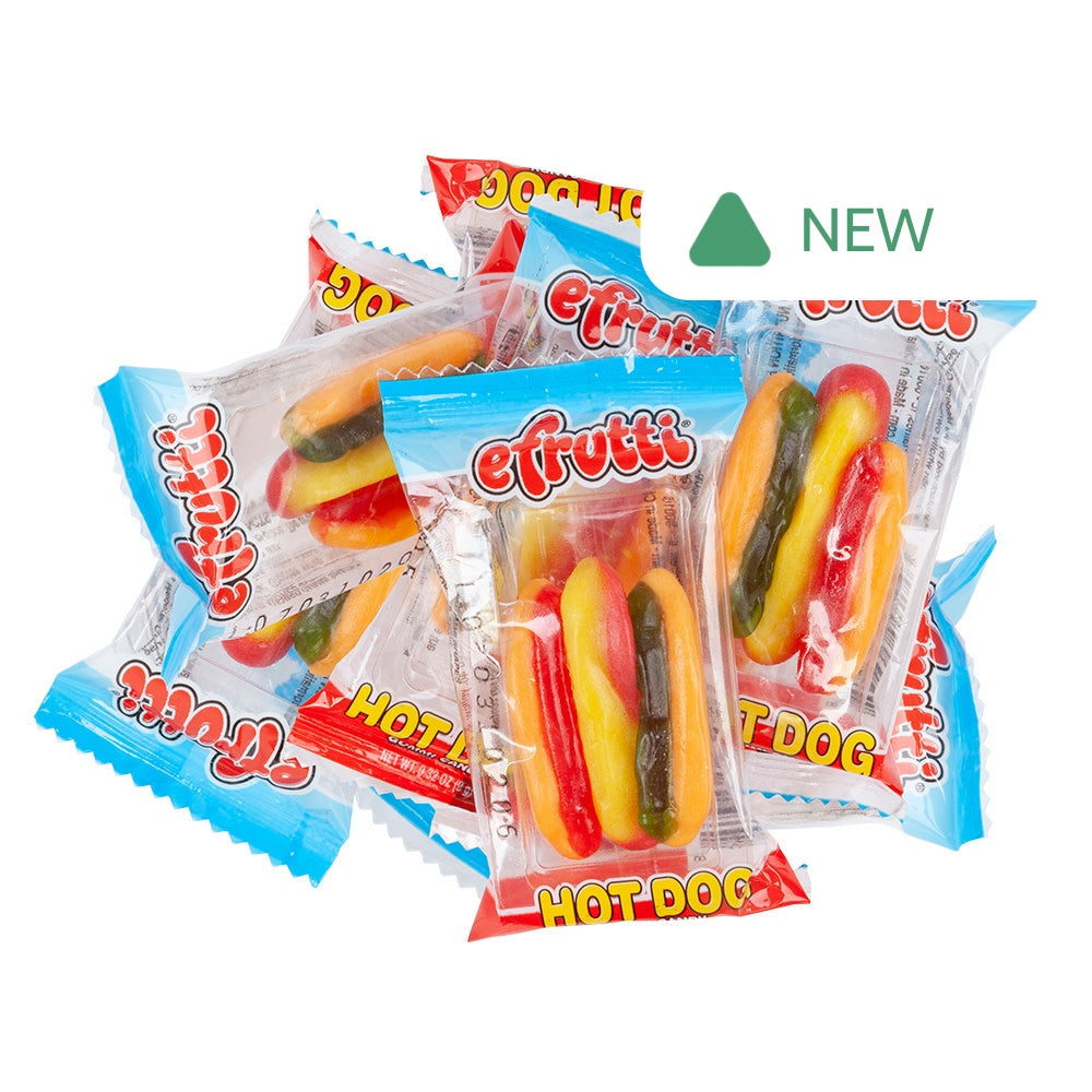 Wholesale Efrutti Gummi Mini Bulk Hot Dogs 0.32 Oz- Bulk