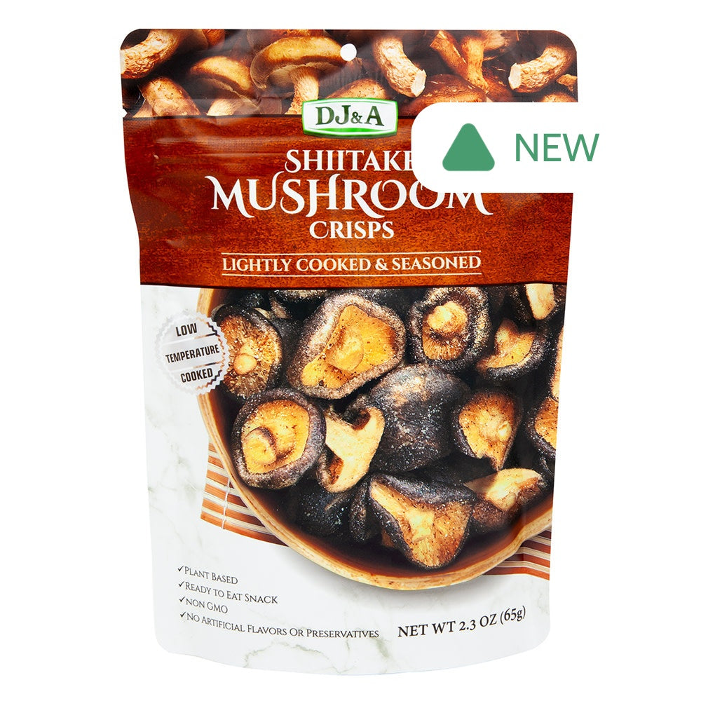 Wholesale Dj&A Shiitake Mushroom Crisps 2.3 Oz Pouch- Bulk