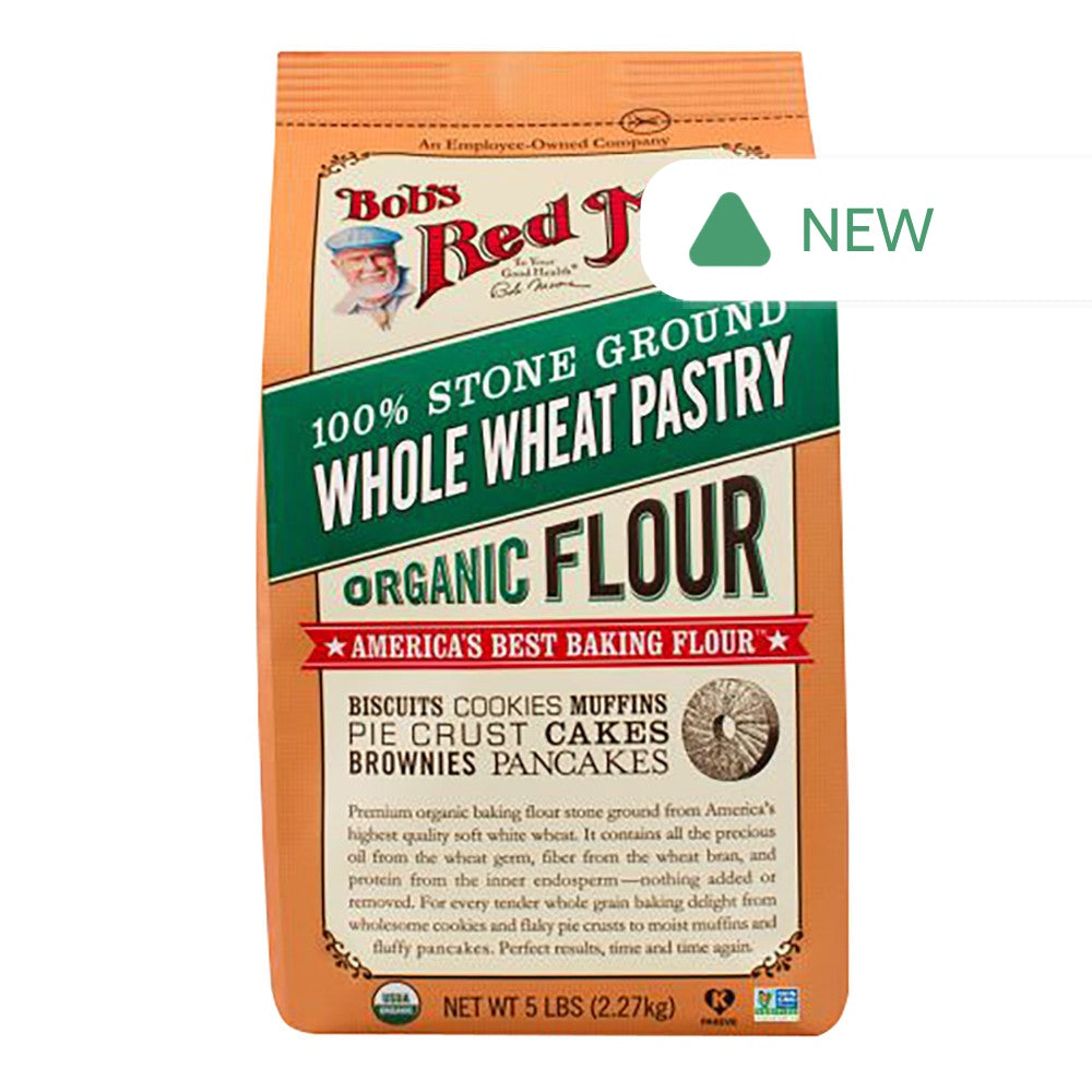 Wholesale Bob'S Red Mill Organic Whole Wheat Flour 5 Lb Pouch- Bulk