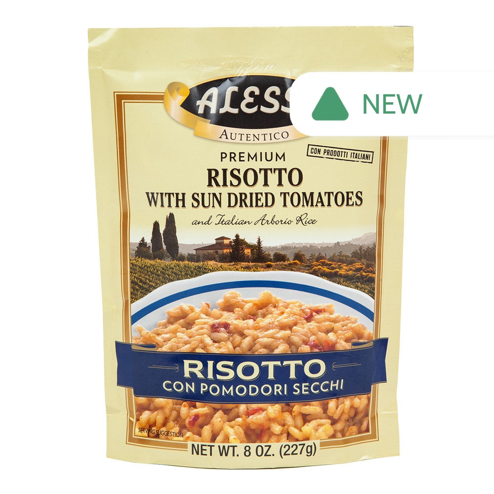 Wholesale Alessi Premium Risotto With Sun Dried Tomatoes 8 Oz Pouch- Bulk