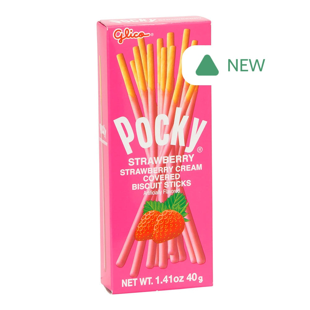 Wholesale Pocky Strawberry Cookie Sticks 1.41 Oz Box- Bulk