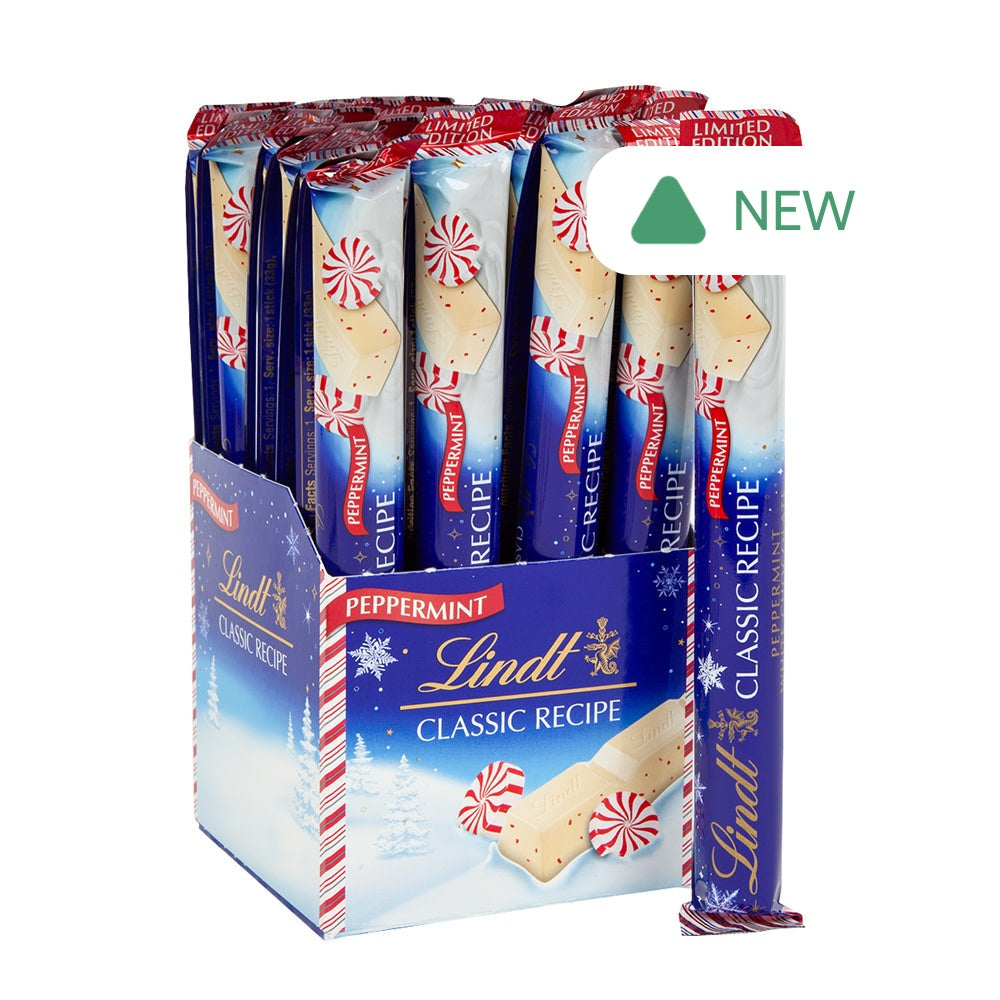 Wholesale Lindt Classic Recipe Peppermint White Chocolate 1.2 Oz Stick- Bulk