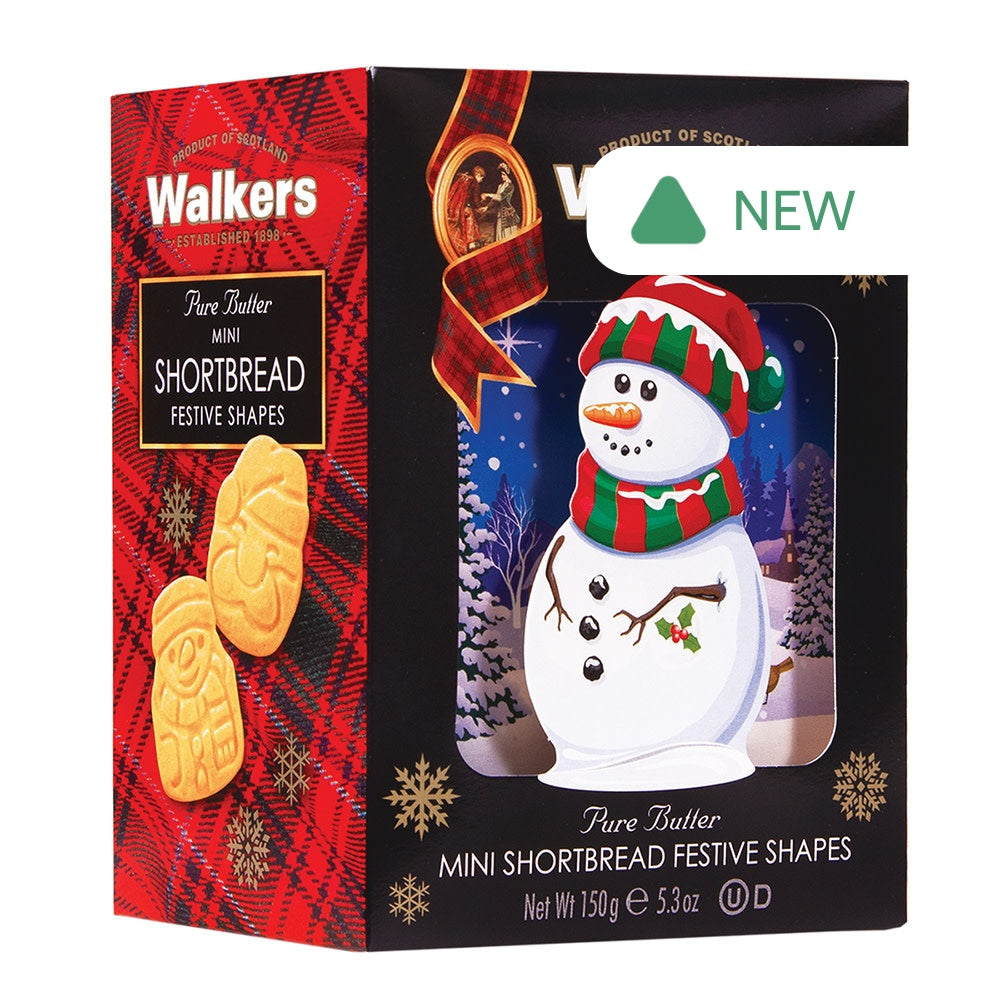 Wholesale Walkers Shortbread Cookie 3D Snowman Tin 5.3 Oz Box- Bulk