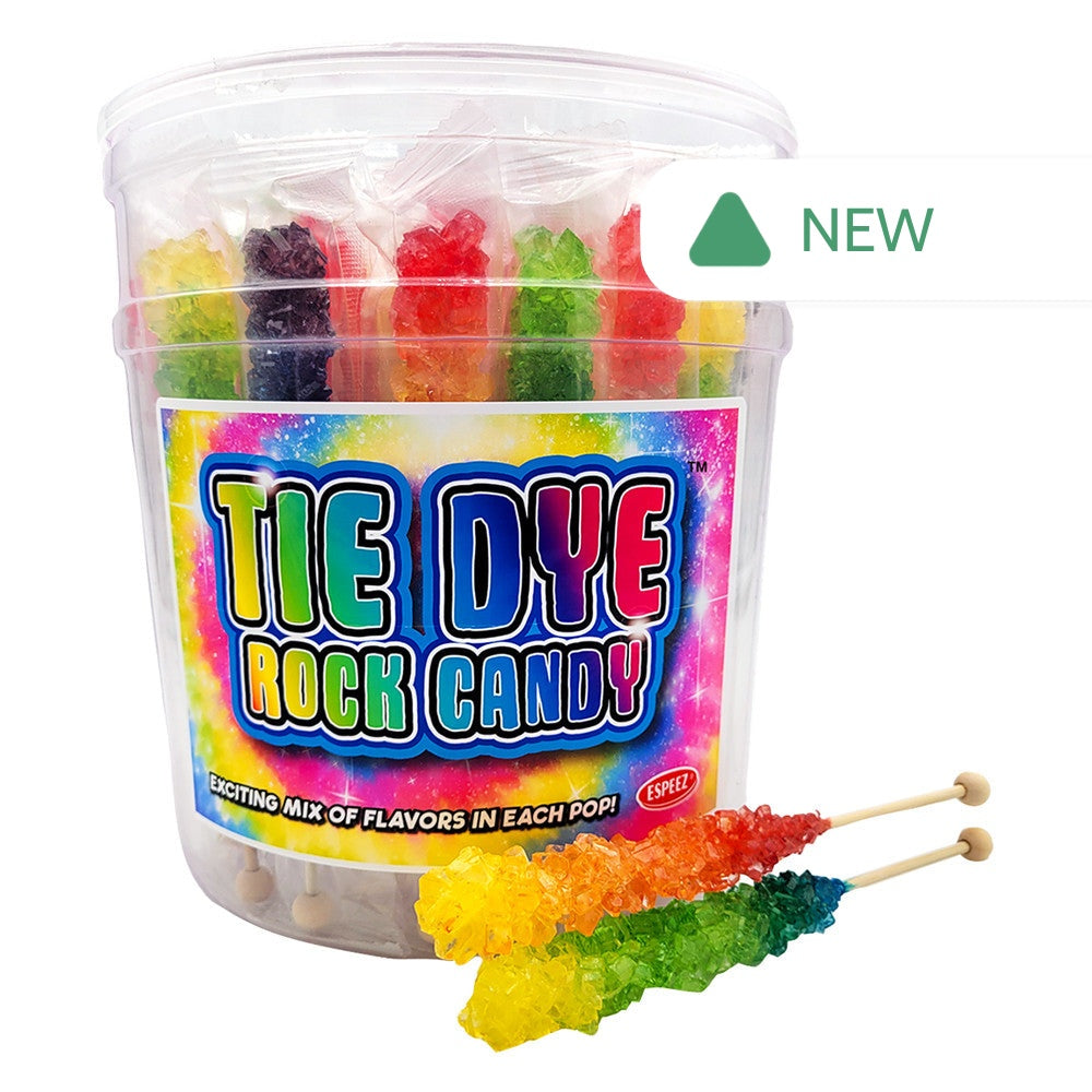 Wholesale Tie Dye Rock Candy Tub- Bulk