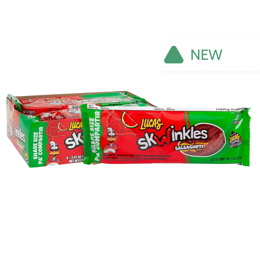 Wholesale Lucas Watermelon Skwinkles Relleno Watermelon 0.92 Oz- Bulk