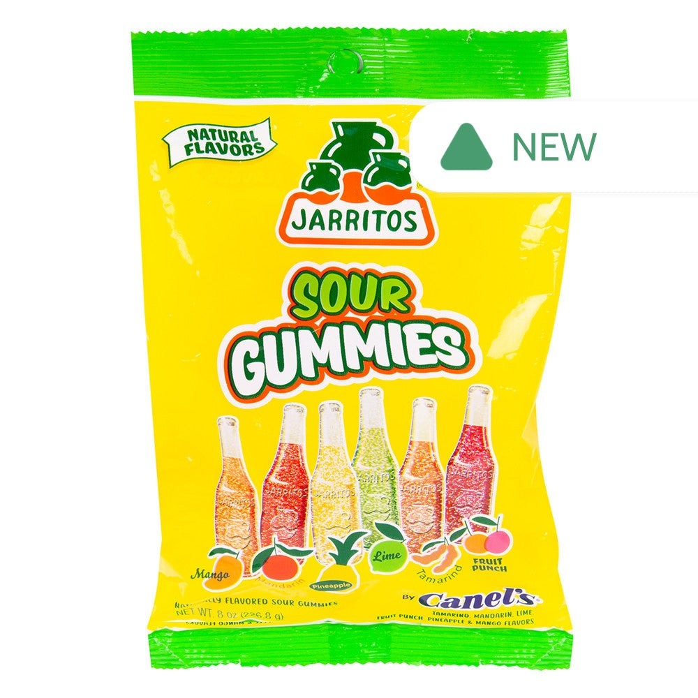 Wholesale Jarritos Sour Gummies 8 Oz Peg Bag- Bulk