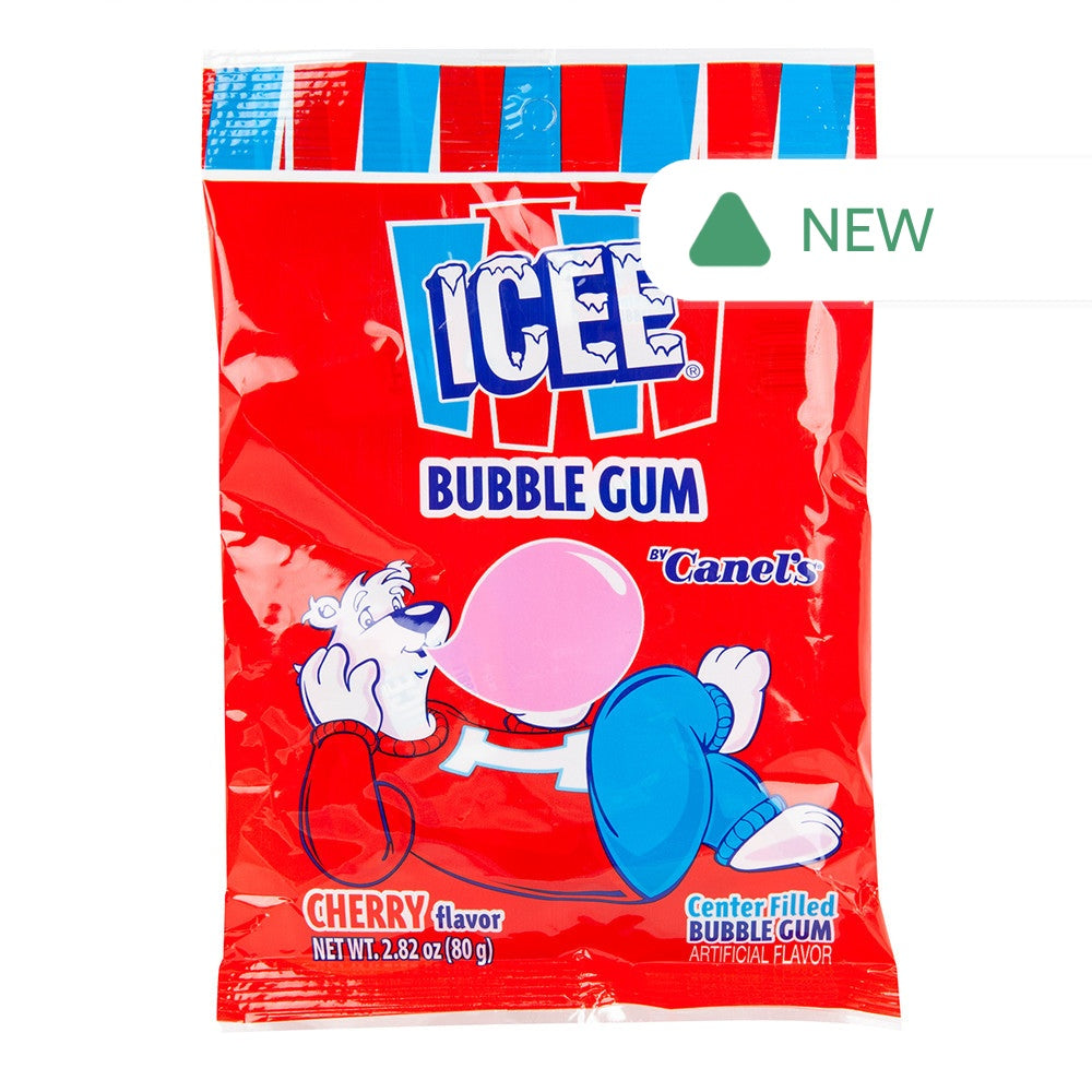 Wholesale Icee Cherry Bubble Gum 2.82 Oz Peg Bag- Bulk