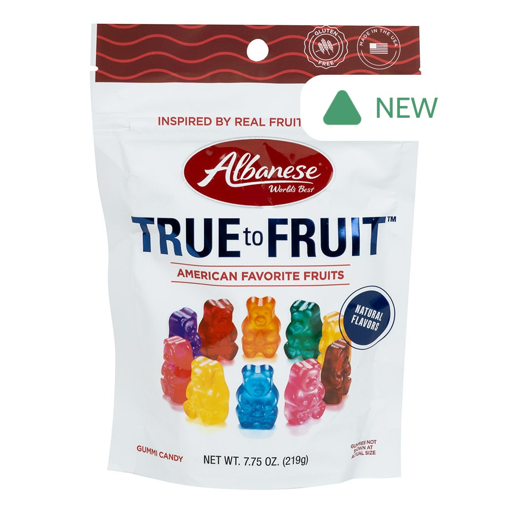Wholesale Albanese True To Fruit American Favorite Fruits Gummies 7.75 Oz Pouch- Bulk