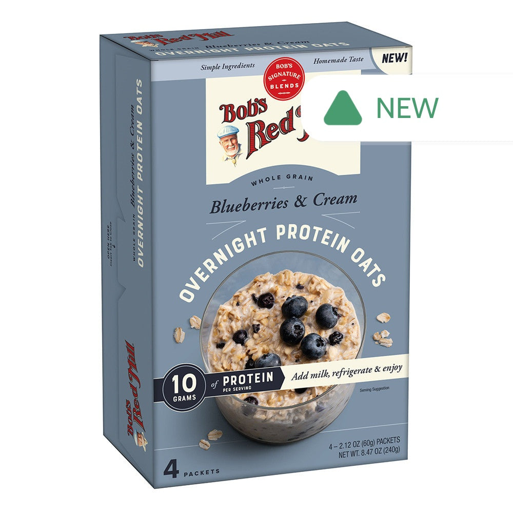Wholesale Bob'S Red Mill Blueberries & Cream Overnight Protein Oats 8.47 Oz Box- Bulk