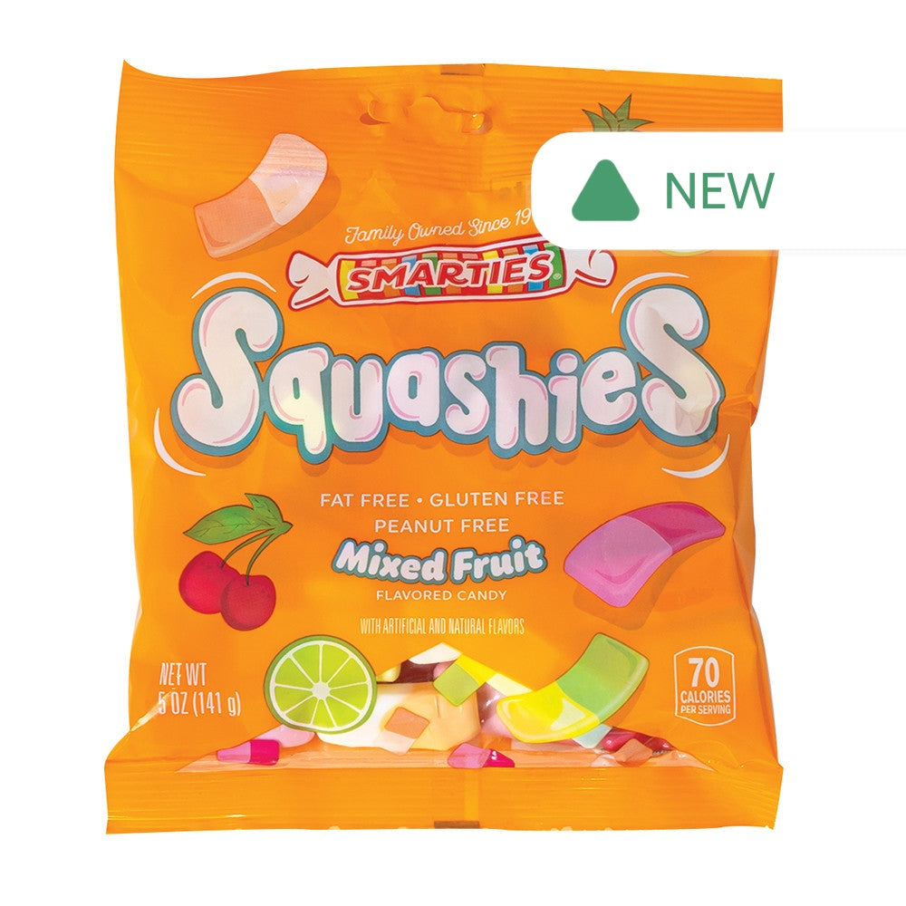 Wholesale Smarties Squashies Mixed Fruit 5 Oz Peg Bag- Bulk